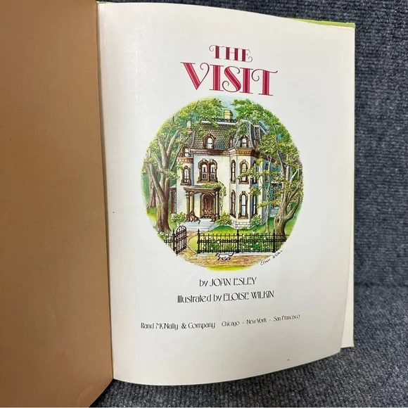 The Visit by Joan Esley Eloise Wilkin FIRST printing 1980 hardcover 9x12 vintage - Picture 4 of 15